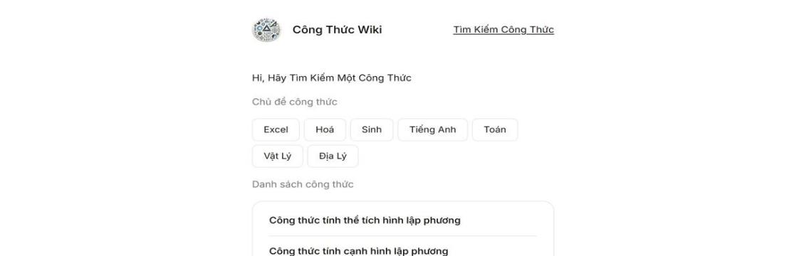 Công Thức Wiki – Hi Hãy Tìm Kiếm Một Công Thức