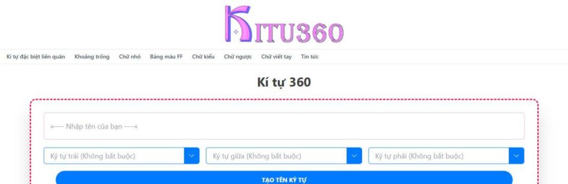 Kí Tự Đặc Biệt 360